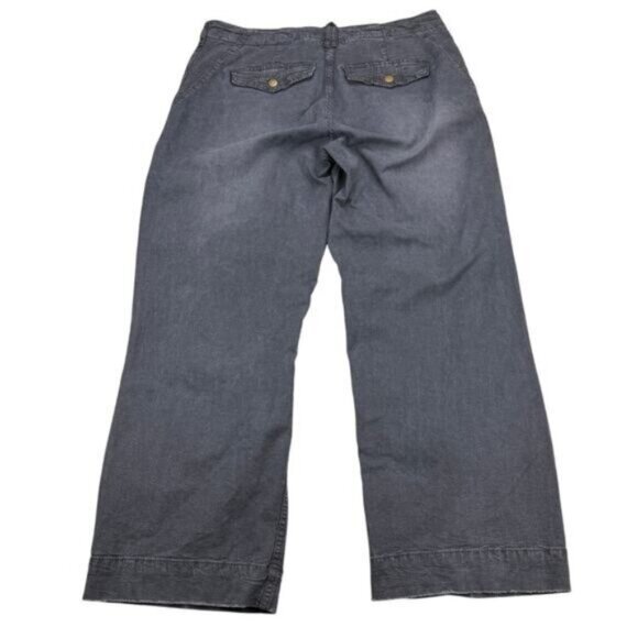 NWT PILCRO Anthropologie Low rise Relaxed Trousers Size 29 Washed Black - Picture 3 of 6